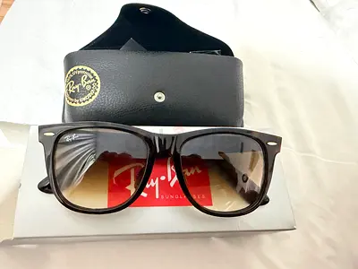 Ray-Ban Wayfarer style sunglasses with case - classic black