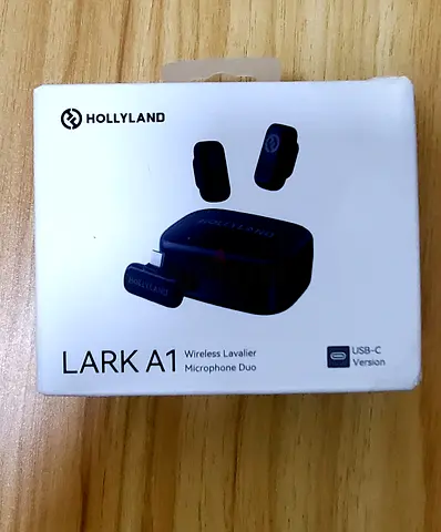 HOLLYLAND LARK A1 Wireless Lavalier Microphone Duo (USB-C) - Boxed