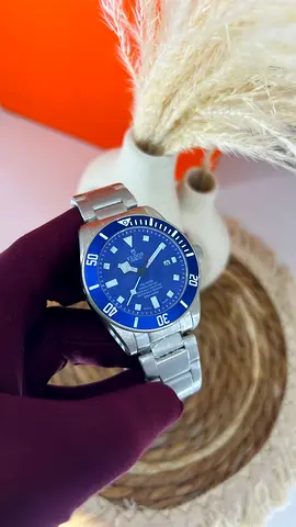 Tudor Stainless Steel Men's Dive Watch with Blue Dial