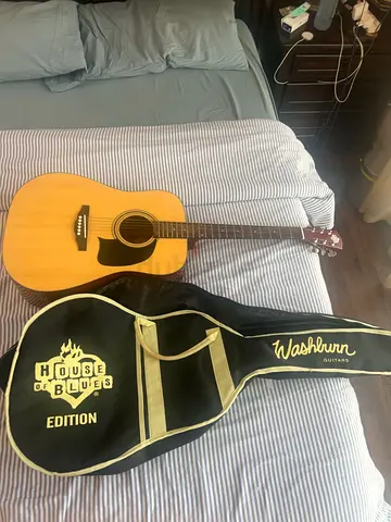 Washburn House of Blues Edition Acoustic Guitar with Gig Bag