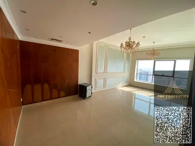 Two bedrooms and a living room. The bedroom is a master suite with a balcony offering an open view.