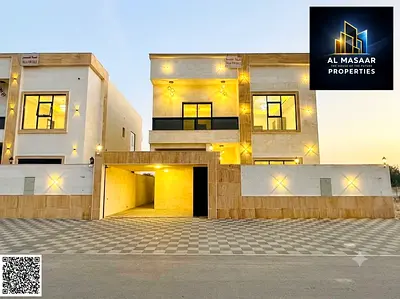 Own a villa for sale in Ajman at an attractive price and with no annual fees. First occupancy, freehold, super deluxe finishing, excellent location ne