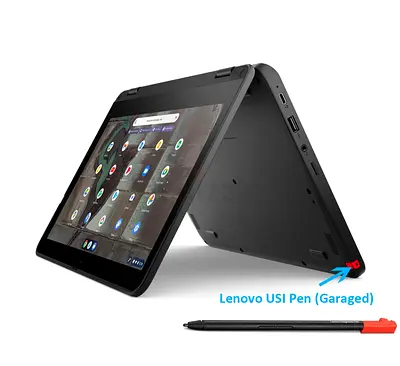 LATEST Lenovo 500e Yoga Gen4 ChromeBook_RAM 8GB_SSD 64GB_TouchScren_Flip_Dual Cam_PEN_UpdateUpto2033