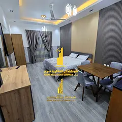 A golden opportunity! Luxurious, fully furnished studio apartment for monthly rent in Al Nuaimiya To
