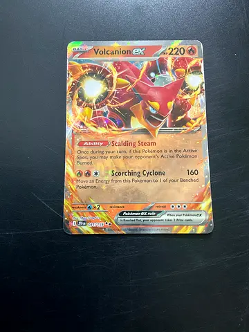 Pokémon Volcanion EX Holo Rare Card - Single TCG Card