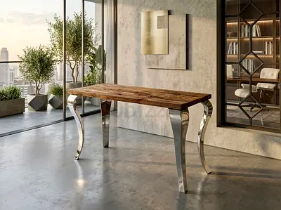 Marina Home railway wood Console Table