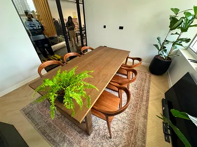 Stylish Modren IKEA DINING TABLE WITH SIX CHAIRS perfect Condition