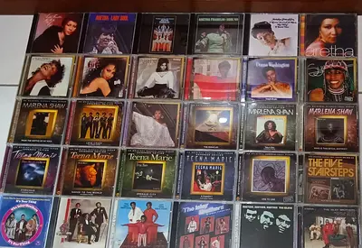 Collection of 30 Soul and Funk music CDs