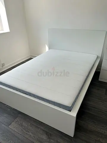 Ikea Double Bed Frame With Mattress excellent condition 140x200cm