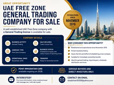 UAE General Trading Company for Sale
