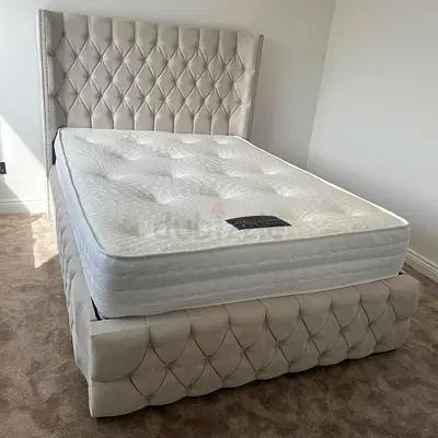 New Luxury Twin size Tufted Bed - Modern Design - Hydraulic Storage Available on Demand
