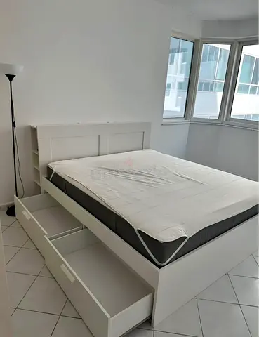 Ikea brimness King storage bed with ikea mattress 180*200