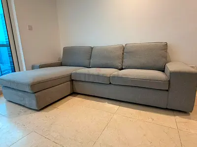 Top End Quality IKEA Kivik L Shape SOFA light Grey
