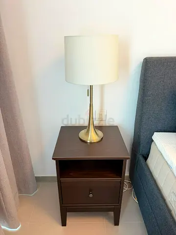 Two Side Tables with Two Matching Lamps