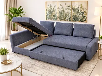 Modern Convertible Sofa Bed
A practical and elegant sofa that easily converts into a comfortable bed