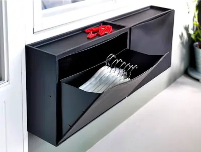 IKEA TRONES Shoe Storage Cabinet – Black (Pack of 2)
