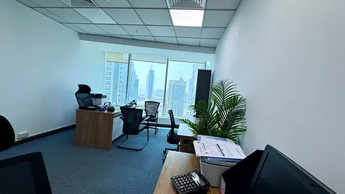Ready to move office space for rent | Burj Khalifa View | High Floor