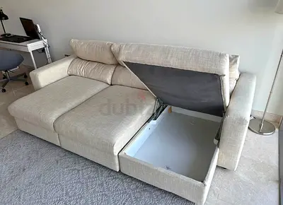 Top Quality IKEA Eskilstuna L Shape Sofa BED BEIGE
