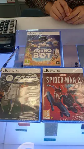 PS5 Game Collection - Astro Bot, Spider-Man 2, and FC 25