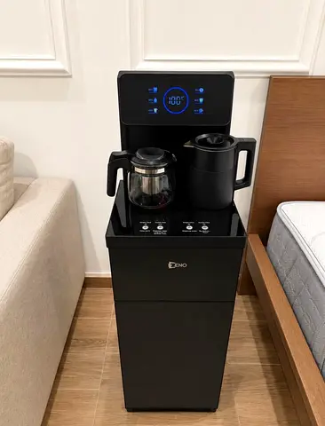 Zeno black water dispenser with tea/coffee kettle - excellent condition