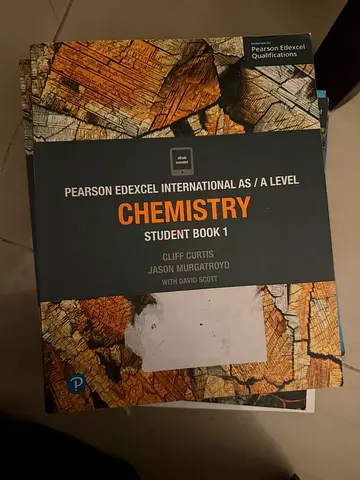Pearson Edexcel International AS/A Level Chemistry Student Book 1 (A-Level)