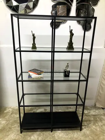 IKEA VITTSJÖ BLACK BOOK SHELVE