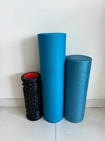 Set of 2 Foam Rollers + Textured Massage Roller - Good Condition