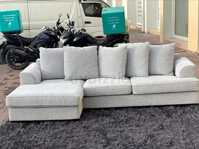 The One Kingston L Shape sofa Gray Excellent Condition