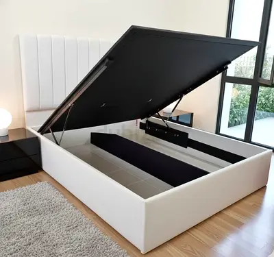 Brand New king size bed hydraulic storage bed hydraulic Queen bed family bed with Spring mattress