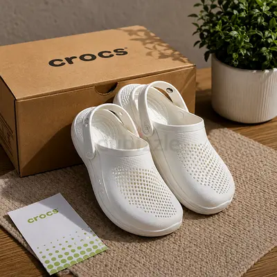 White Crocs LiteRide Clogs Soft Original