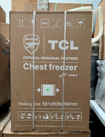 New TCL Chest Freezer 130-Litres with Compact Deep Freezer F130CFG with Box