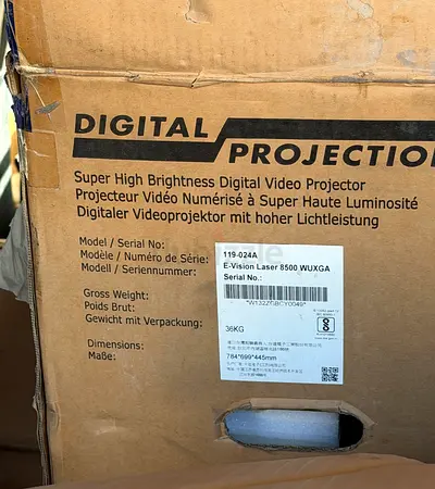 E-Vision Laser 8500 WUXGA Digital Projector (in original box)