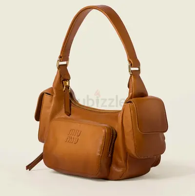 Miumiu Women Nappa Leather Pocket Bag Miele
