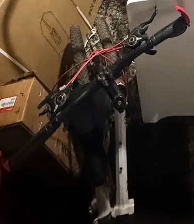 Used mountain bike - 26" frame, front suspension, needs minor tune-up