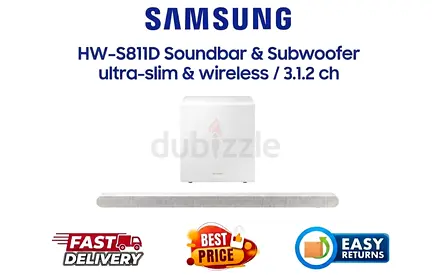 Samsung Ultra Slim 3.1.2ch Soundbar, Wireless Subwoofer - Original Box, Complete Accessories