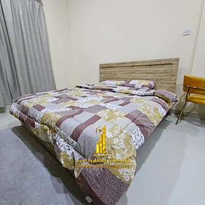 Luxury studio apartment with a semi-detached kitchen, furnished, for monthly rent in Ajman - Al Rawda 2 - Sheikh Ammar Street