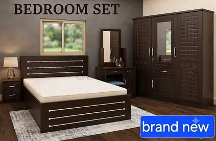 Modern Dark Brown 4-Piece Bedroom Set