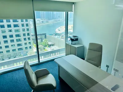Canal view office space | Fully furnished | Premium tower