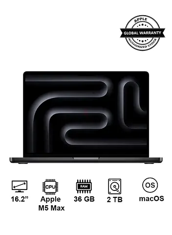 Apple New 2026 MacBook Pro MGED4 | 16.2 Inch Display | Apple M5 Max Chip 18-Core CPU 32-Core GPU | 3