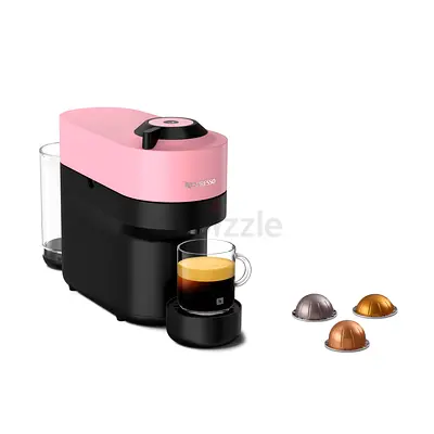 Nespresso Pixie-style Capsule Coffee Machine (Pink/Black) - Compact