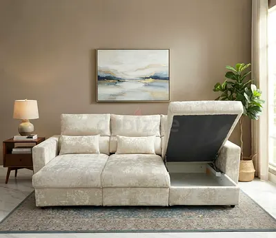 Comfortable Sofa Bed – High-density foam cushions for superior seating and sleeping comfort.