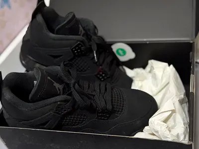 Black Cat Jordan 4 (2025) - New, Size 41 Euro