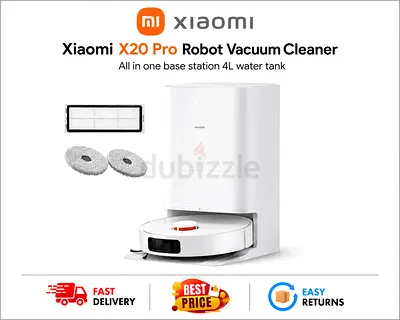 Xiaomi X20 Pro Robot Vacuum Cleaner 4L Tank - Excellent Condition, Original Box - FREE DELIVERY