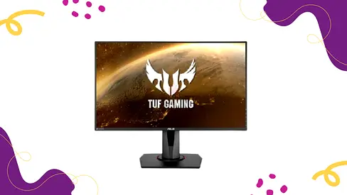 ASUS TUF 27 Inch FHD HDR G-Sync Compatible Overclockable 280Hz Gaming Monitor VG279QM
