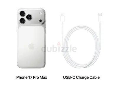 Apple iPhone 17 Pro Max (Silver) with USB-C Charge Cable - like new