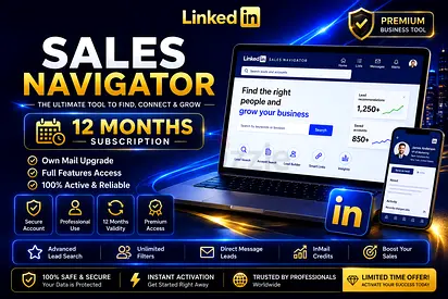 LinkedIn Sales Navigator – 1 Year Redeem Voucher