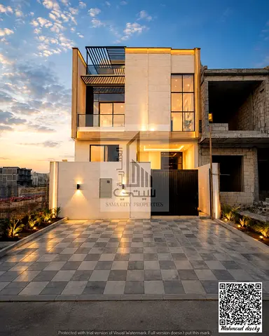 Townhouse for Sale in Al Helio Center – Ajman | 5 Master Bedrooms and 2 Rooftops with a Modern Design