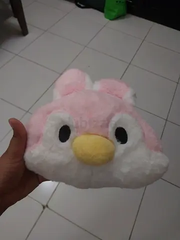 Small Pink and White Soft Plush Head
