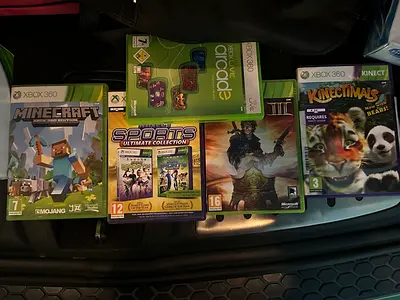 Xbox 360 games bundle — Minecraft, Kinectimals, Sports Collection and more