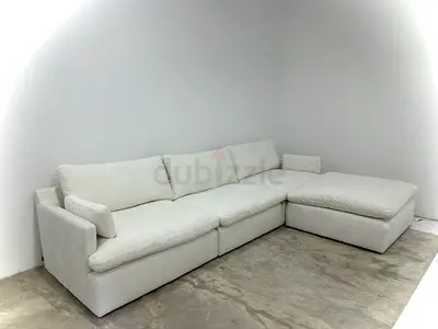 As perfect condition home centre white cloud sofa